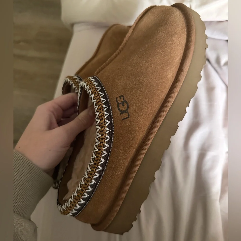 UGG Tasman Chestnut Slippers - Picture 1 of 5